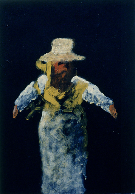 James Yuncken, Jack in a Box - 30cm x 21cm, acrylic on paper, 1996
