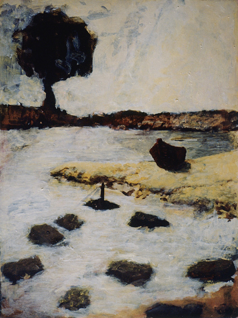 James Yuncken, Escape - 46 x 34.5 cm, acrylic on paper, 1998