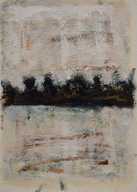 James Yuncken, Across the Water - 22 x 15 cm, acrylic on paper, 1999