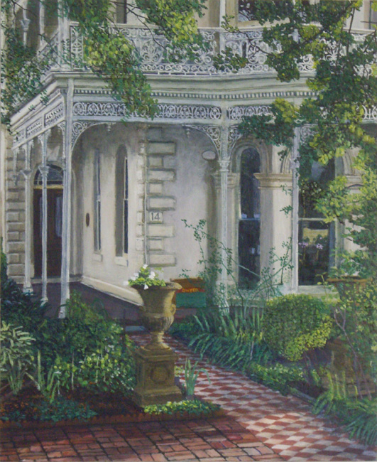 James Yuncken, The Vaucluse, afternoon of 6th February, 2011 - 39 x 32 cm, acrylic on board, 2014