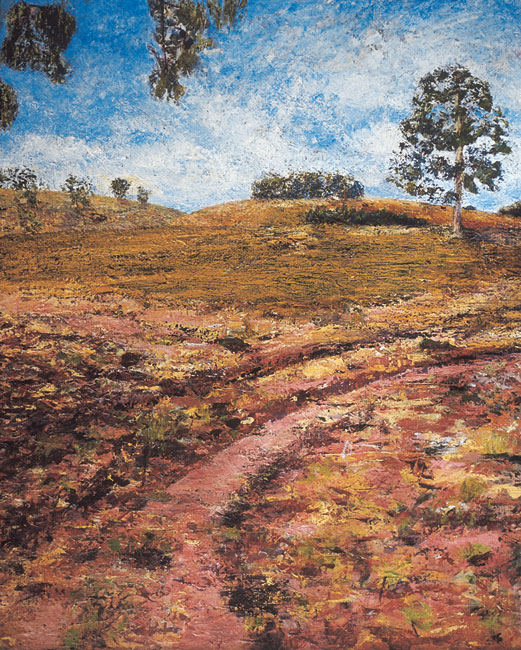 James Yuncken, Self-generated Landscape No 2 - Open Country - 76 x 61 cm, oil on gesso board, 2003