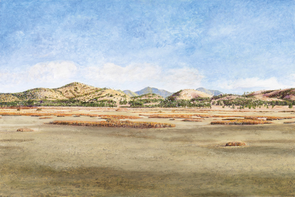 James Yuncken, Port Alma Salt Flats, 78 x 117 cm, acrylic on board, 2010