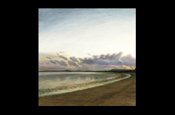 20091202 James Yuncken Sunrise over Cape York 118.5 x 118 cm acrylic on board 2010