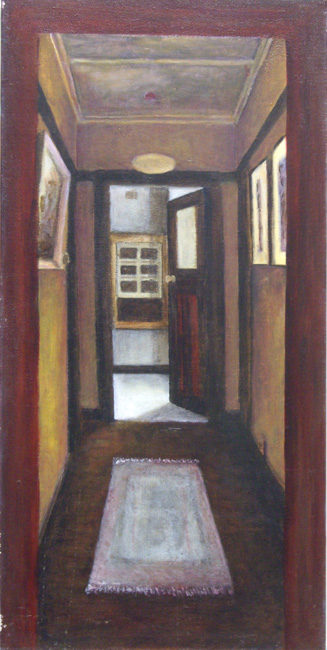 James Yuncken, Hallway - 91.5 x 46 cm, oil, 1992