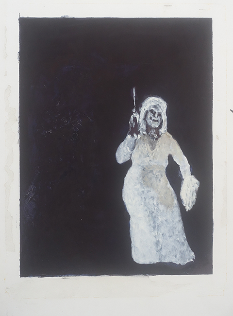 James Yuncken, Trepidation - 45.5 x 34 cm, oil on paper, 1996