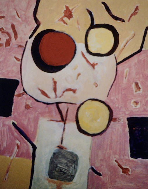 James Yuncken, Bubbles - 30 x 24 cm, vinyl paint on gesso board, 2000