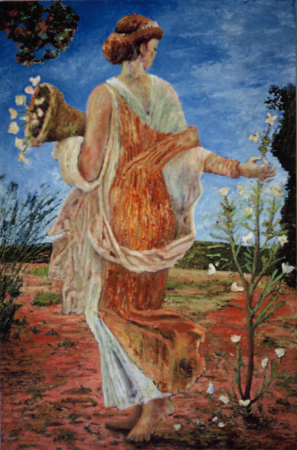 James Yuncken, Flora - 121.5 x 80.5 cm, oil on board, 2005