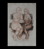 James Yuncken Drawings from the Muse, Two women on a park bench, 2000