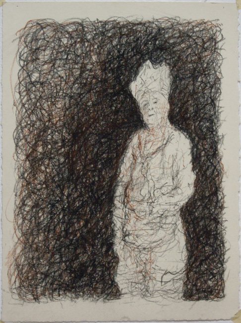 James Yuncken, Drawings from the Muse: Bishop - 38 x 28 cm, conte pencil on paper, 2000