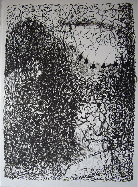 James Yuncken, Angst - 38.5 x 27.5 cm, ink on paper, 2016