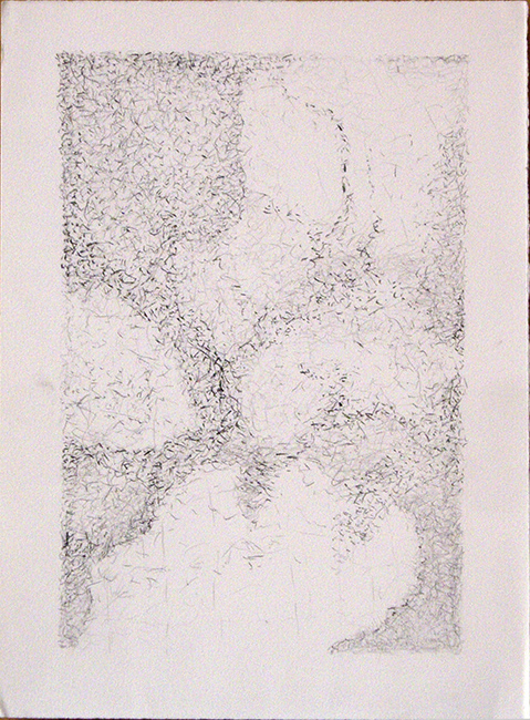 James Yuncken, Suggestions of things - Map - 38.5 x 27.5 cm (paper), conte pencil on paper, 2016