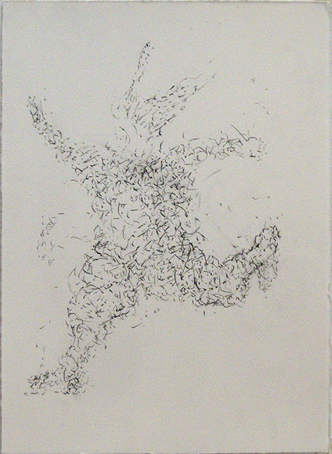 James Yuncken, Joyous Reveller - 38.5 x 27.5 cm (paper), conte charcoal on paper, 2016