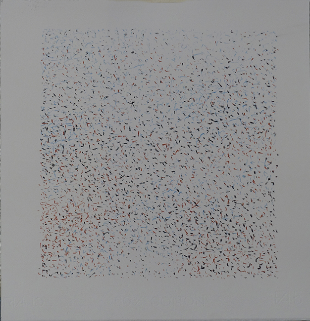 James Yuncken, Pattern - 35 x 34 cm, coloured conte pencils on paper, 2020