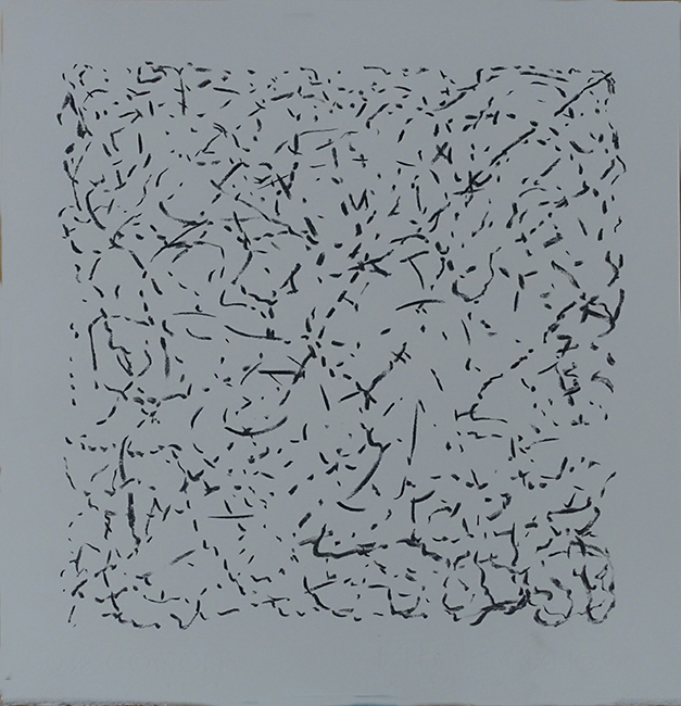 James Yuncken, Single Path - 35 x 34 cm, charcoal on paper, 2020