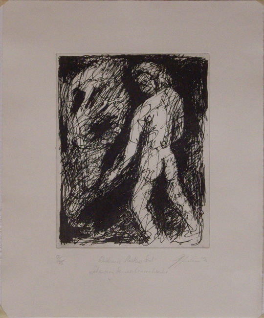 James Yuncken, Waldemars Restless Soul (Schoenberg Series - Gurre Lieder) - 
		Edition of 25, etching on Hahnemuhle paper, 29.5 x 23 cm, 1990