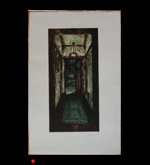 James Yuncken, Monoprint, Hallway, 1990