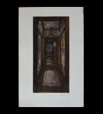 James Yuncken, Monoprint, Hallway, 1990