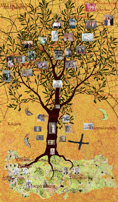 James Yuncken, Family Tree, Edition of 8 giclee prints on paper, 85 x 50 cm, 2015